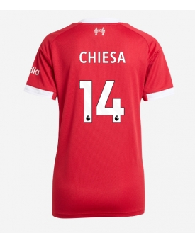 Liverpool Federico Chiesa #14 Maglia Gara Casa Repliche 2025-26 Donna Maniche Corte